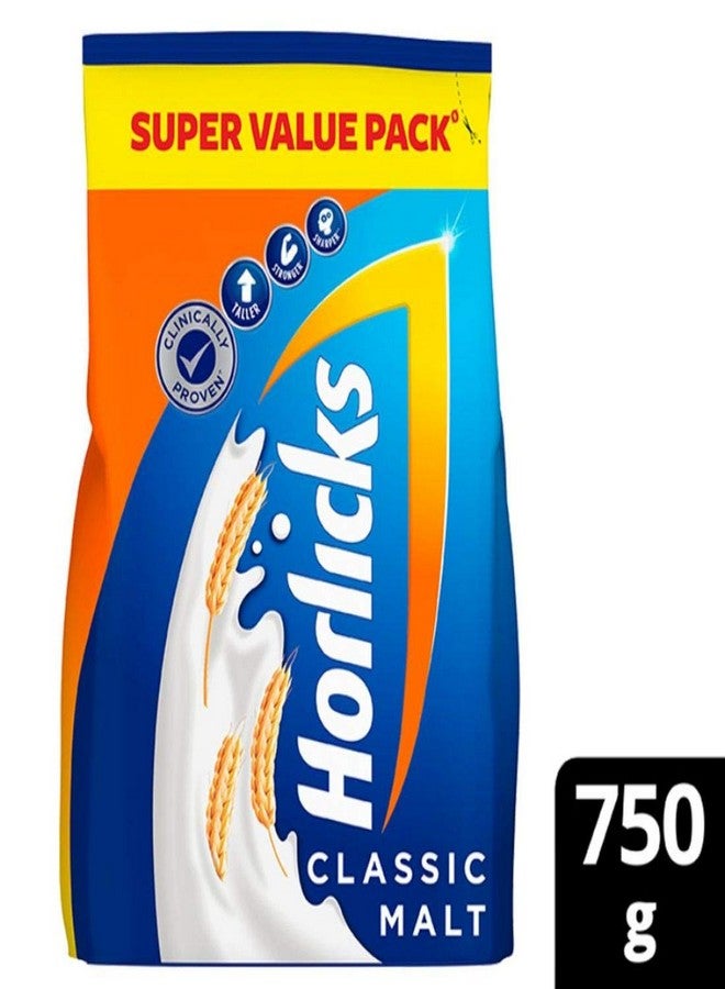 Horlicks Health & Nutrition drink - 750 g Refill Pack (Classic Malt) - Image 2